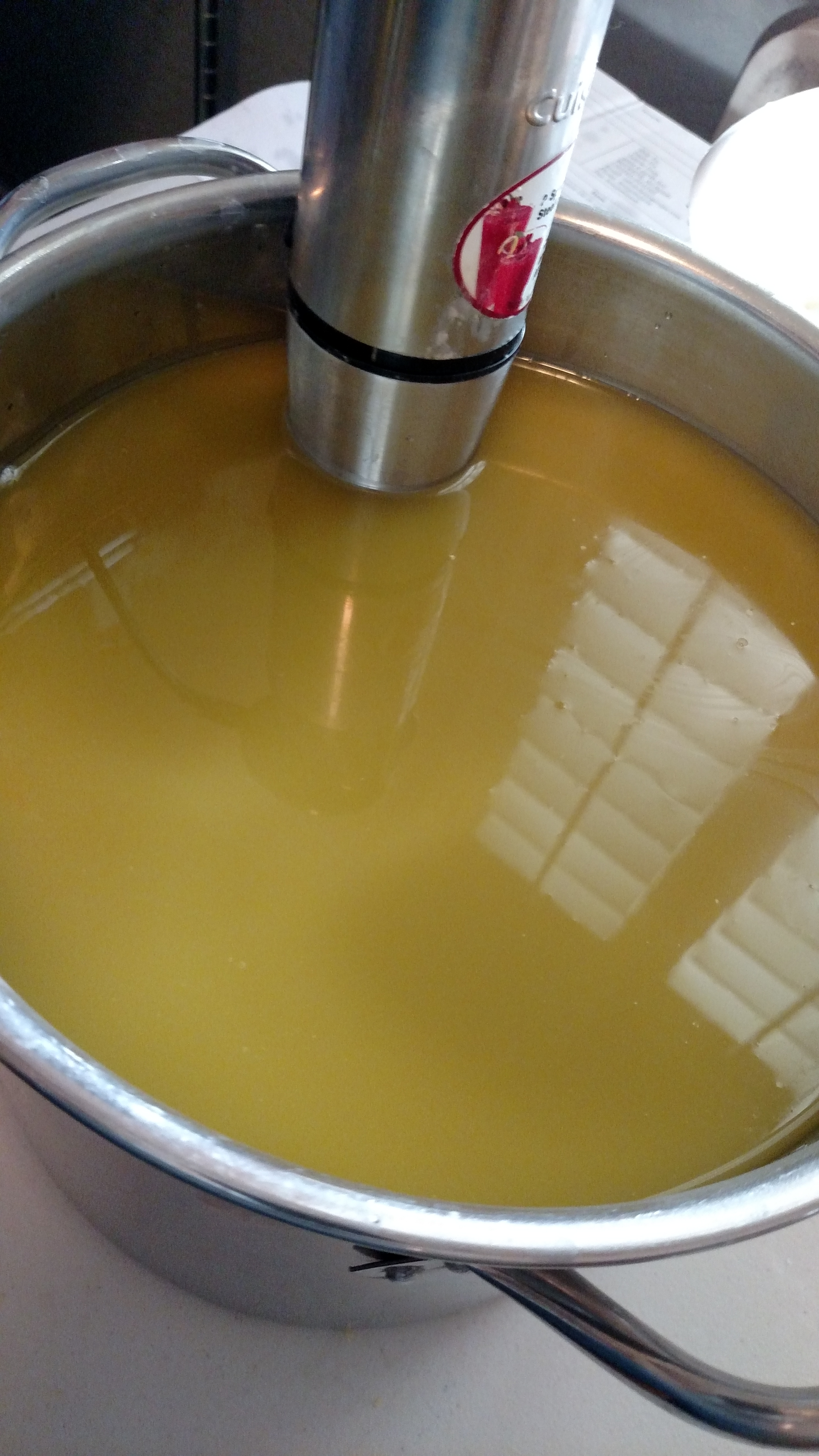Making fresh batch of Daisy G's 100% Olive Oil Soap